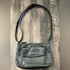 TIGNANELLO Cross Body Black Leather Purse